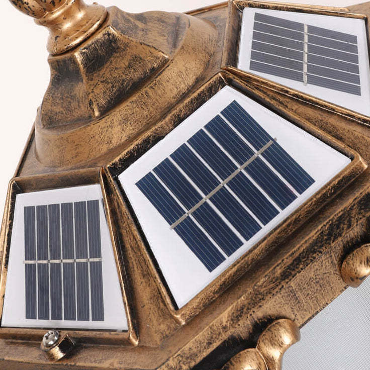 European Retro Die-Cast Aluminum Solar Garden