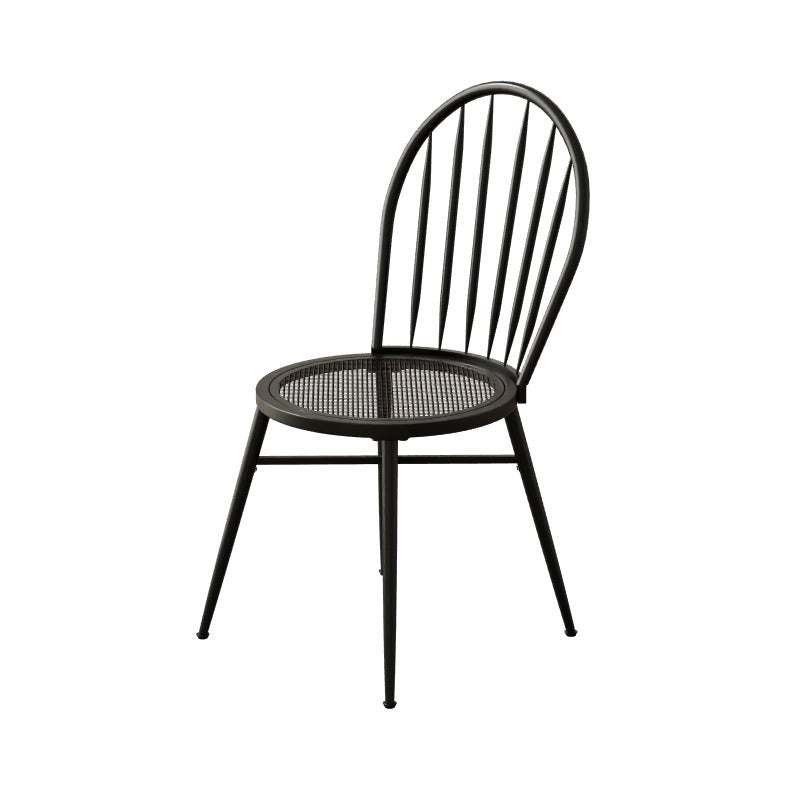 Nordic Hollow-Back Steel Upholstered Dining Chair