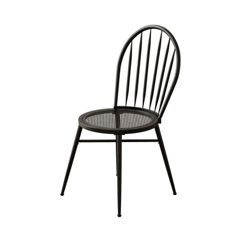 Nordic Hollow-Back Steel Upholstered Dining Chair