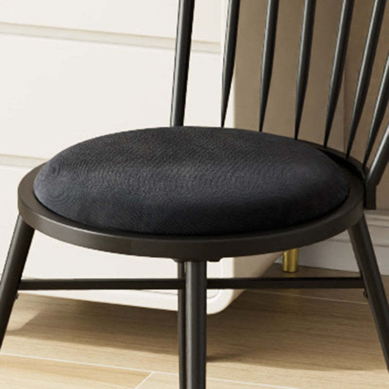 Nordic Hollow-Back Steel Upholstered Dining Chair