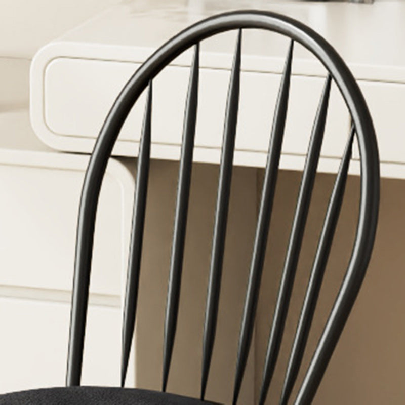 Nordic Hollow-Back Steel Upholstered Dining Chair
