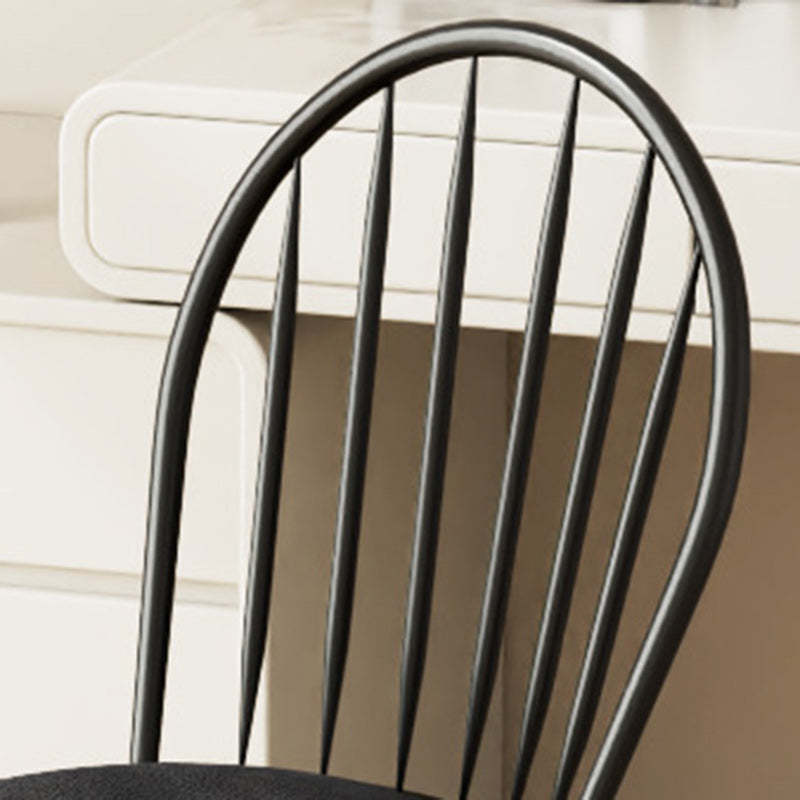 Nordic Hollow-Back Steel Upholstered Dining Chair