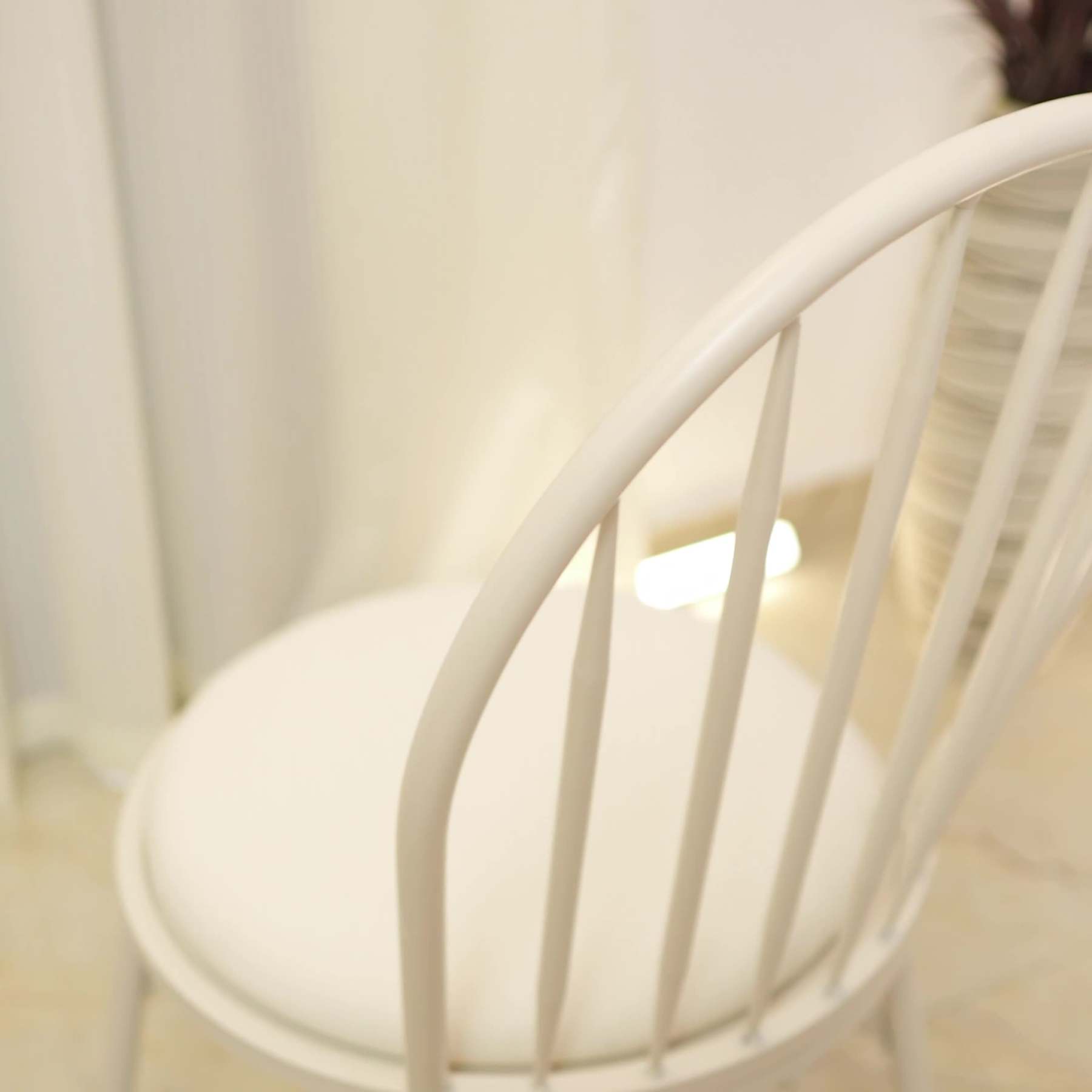 Nordic Hollow-Back Steel Upholstered Dining Chair