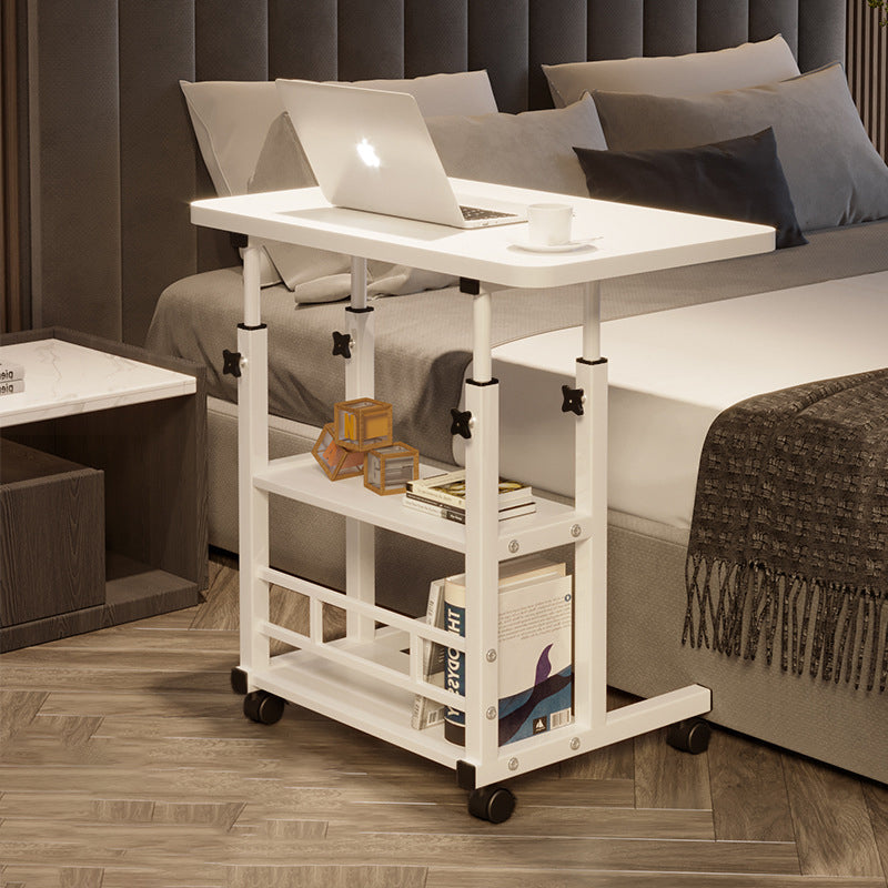 Minimalist Wood Iron Adjustable End Table