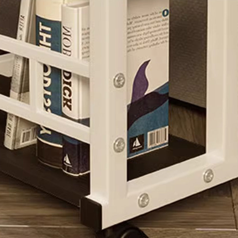 Minimalist Wood Iron Adjustable End Table
