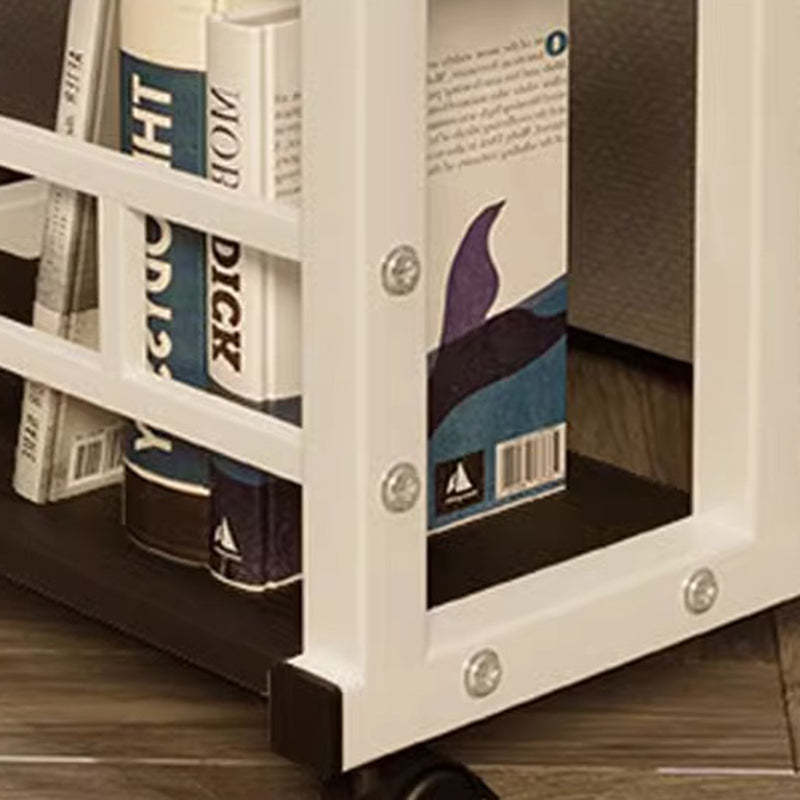 Minimalist Wood Iron Adjustable End Table