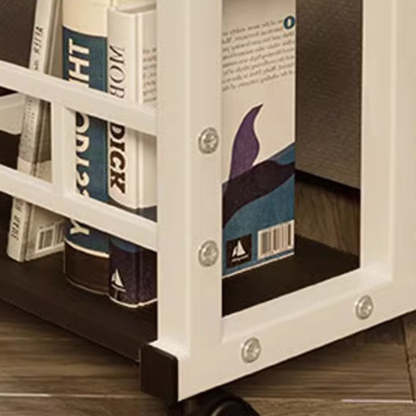 Minimalist Wood Iron Adjustable End Table