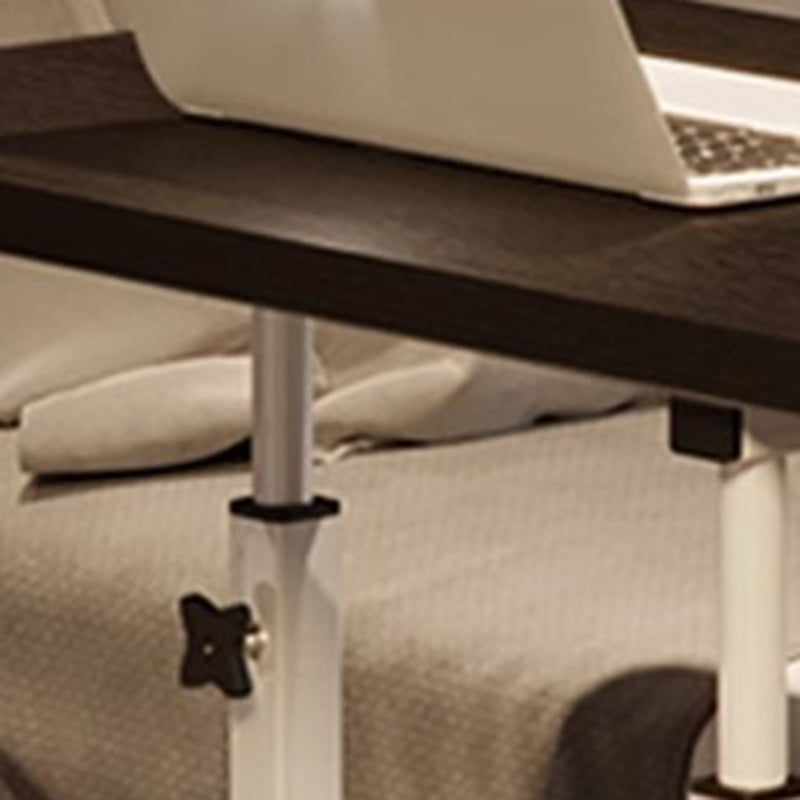 Minimalist Wood Iron Adjustable End Table