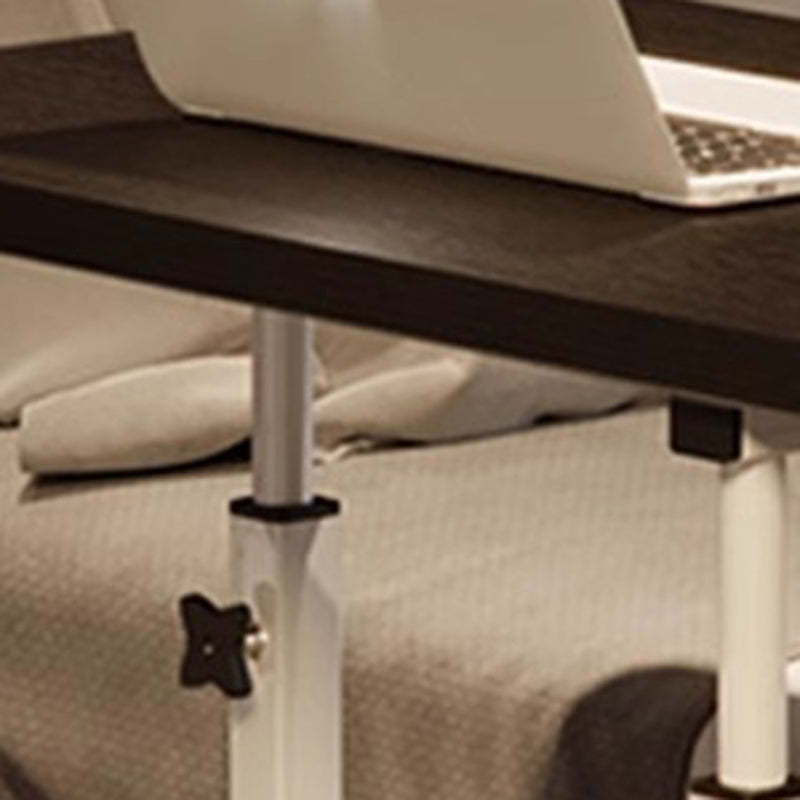 Minimalist Wood Iron Adjustable End Table