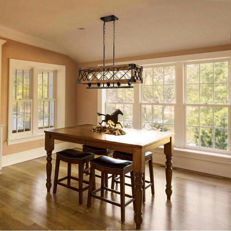 Rustic Industrial Linear Farmhouse Dining