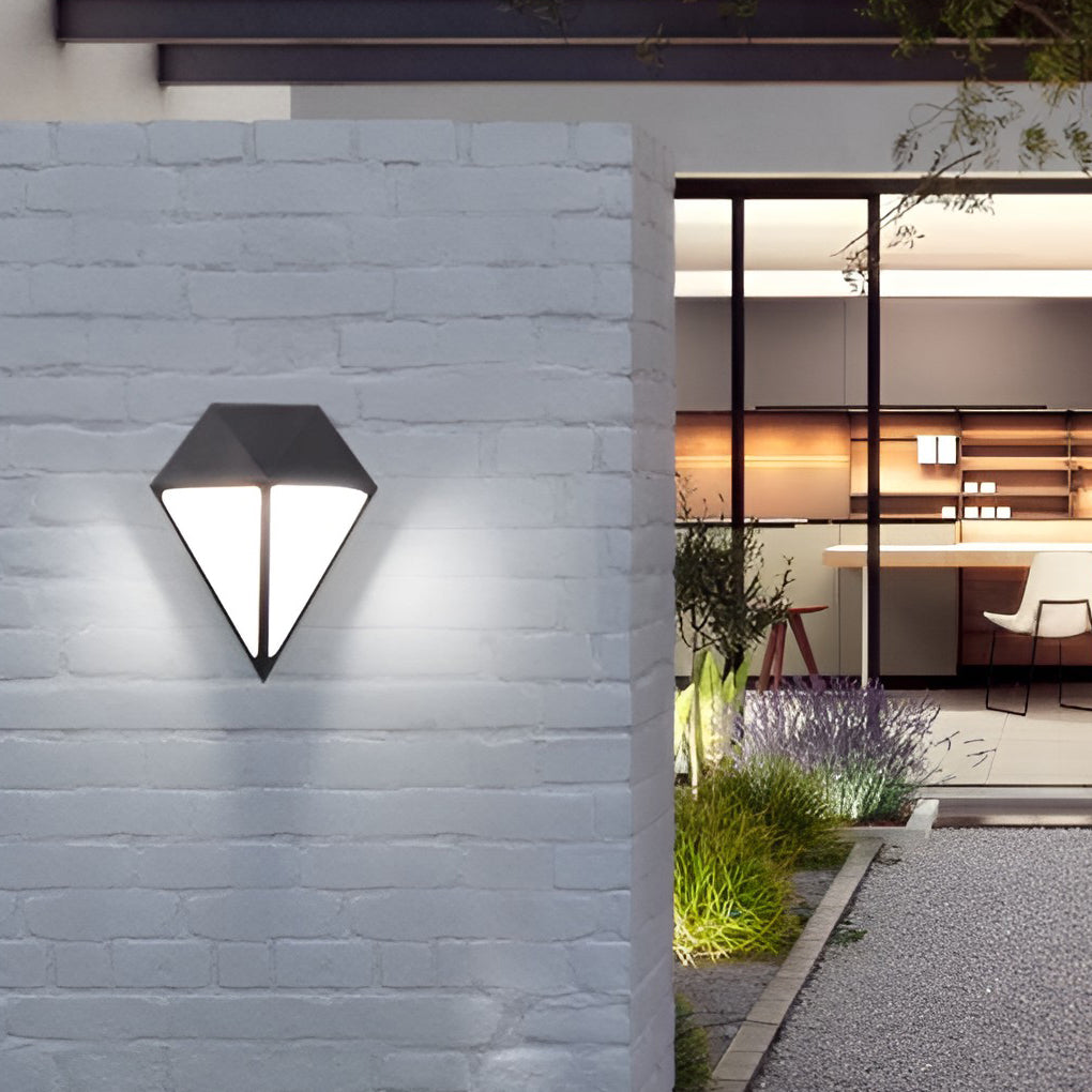Geometric LED Modern Outdoor Wall Light