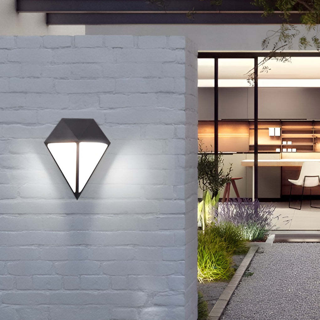 Geometric LED Modern Outdoor Wall Light