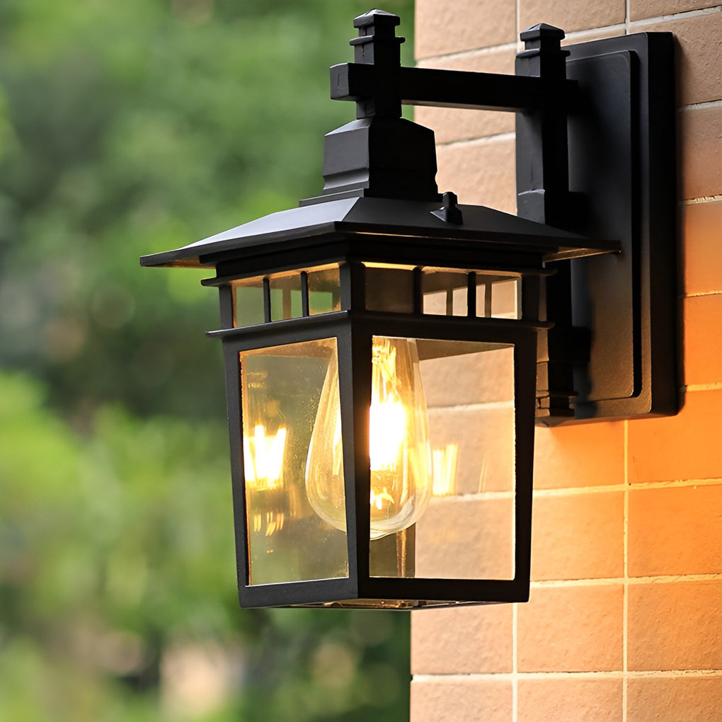 Glass LED Retro Outdoor Wall Sconce