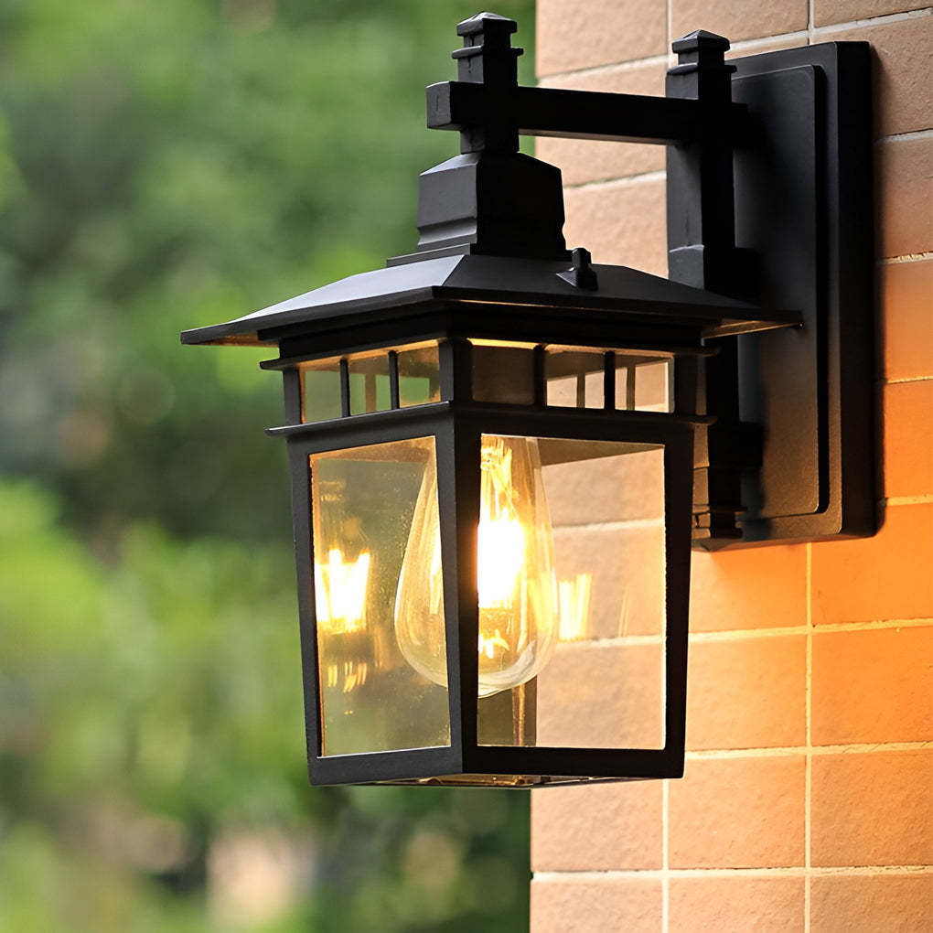 Glass LED Retro Outdoor Wall Sconce