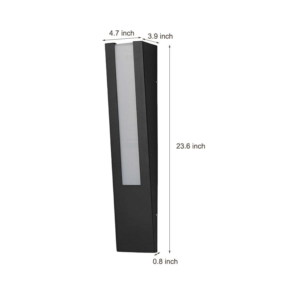 Minimalist LED Black Modern Outdoor Wall Light