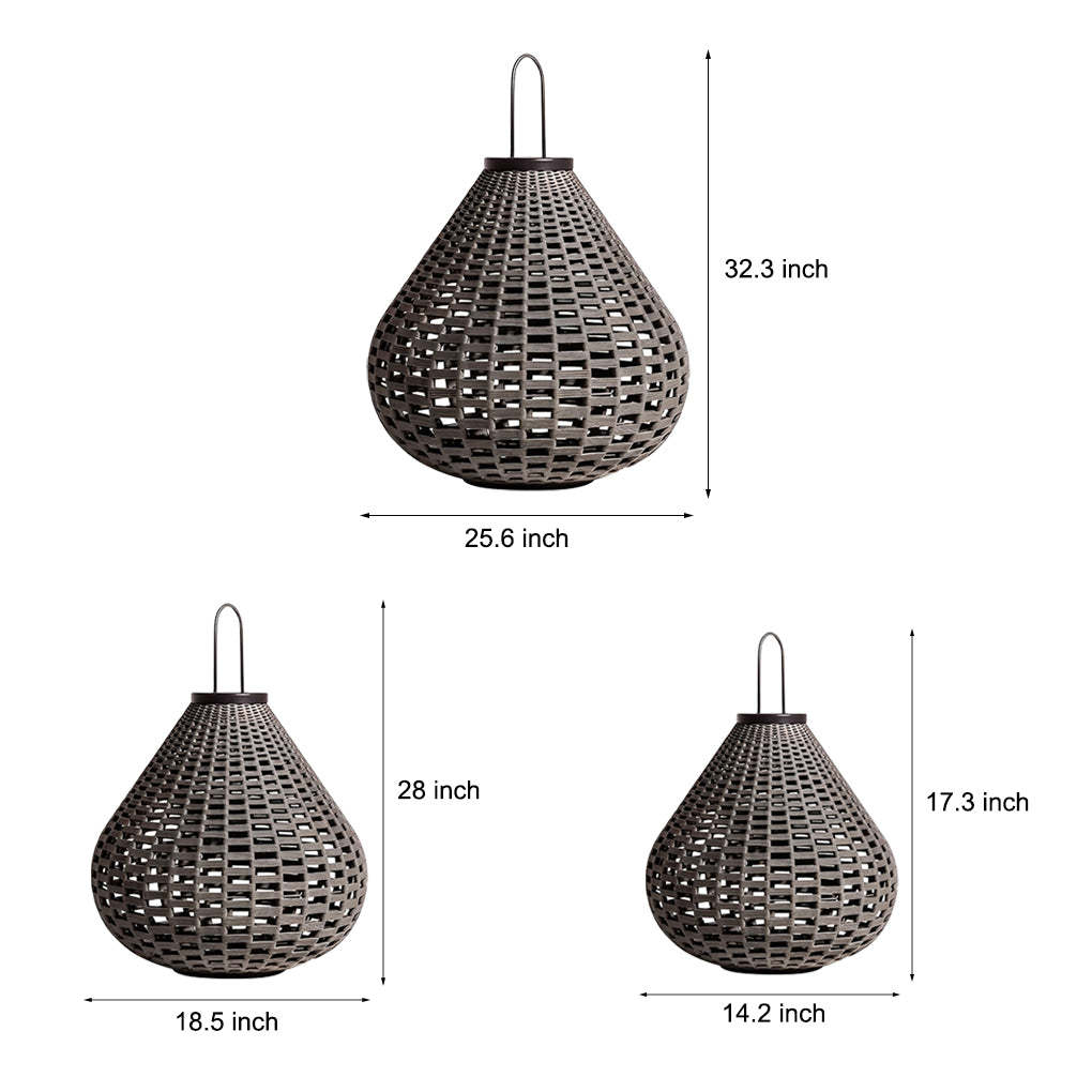 Portable Creative Rattan Waterproof LED Modern Outdoor Lights Lawn Lamp-Lighom