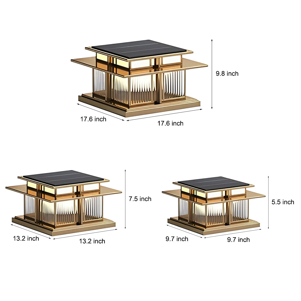 IP65 LED Modern Solar Post Cap Pillar Light