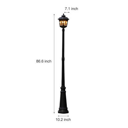 Retro Minimalist LED Waterproof European Style Garden Lamp Post Lights-Lighom
