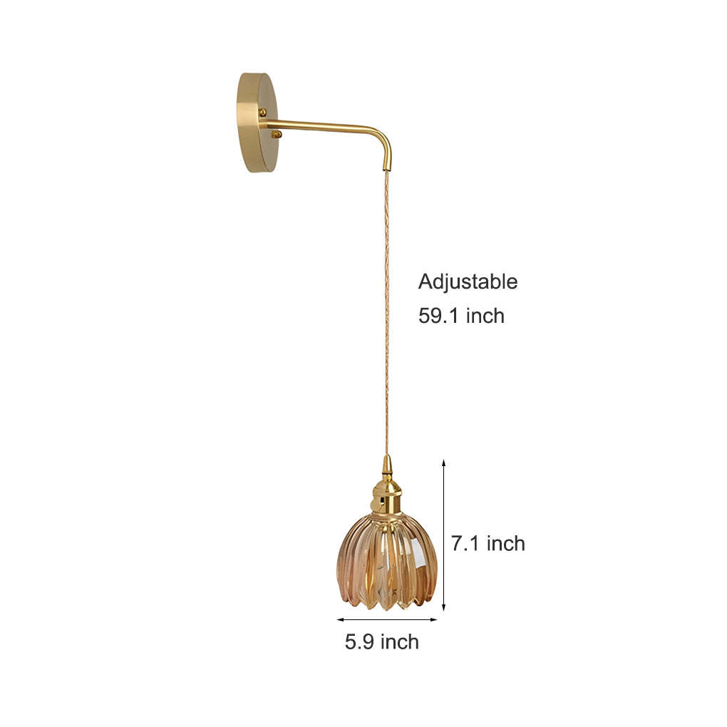 Flower Glass Artistic LED Nordic Hanging Lamp