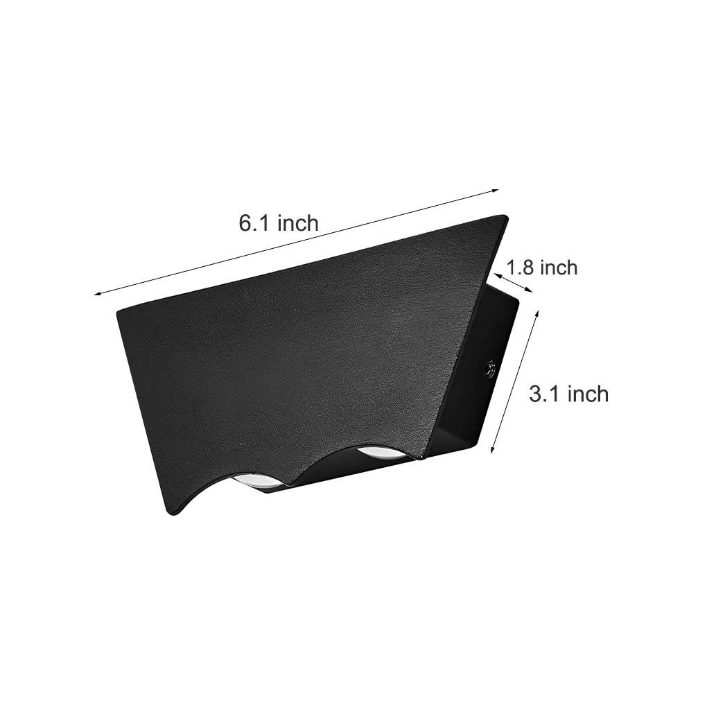 Creative Up and Down Lighting LED Waterproof Black Wall Washer Lights-Lighom