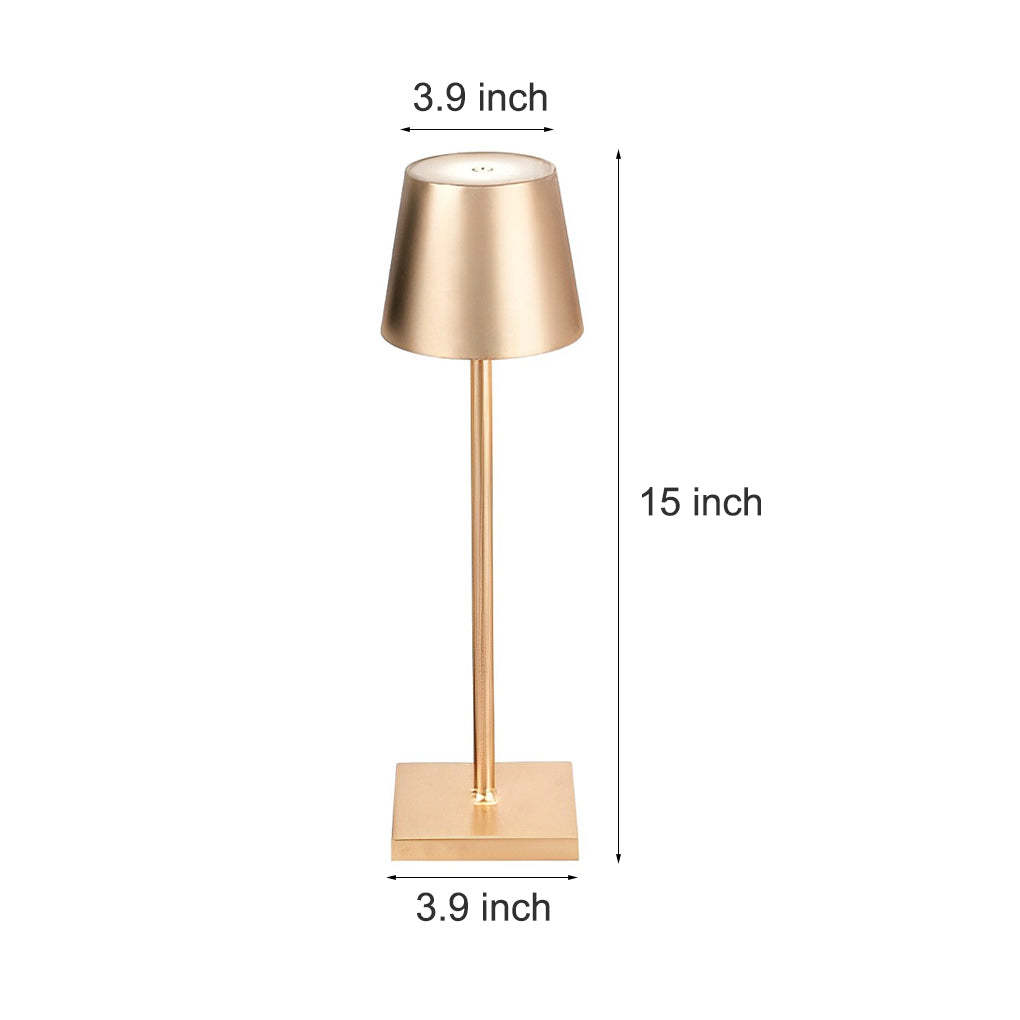 Top Hat Aluminum Rechargeable Portable Touch-Control Table Lamp-Lighom