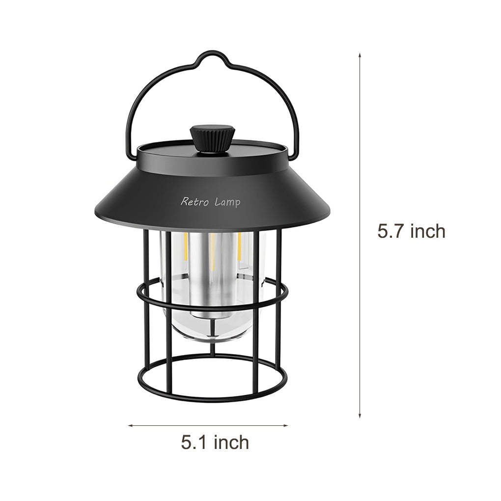USB Rechargeable Dimmable LED Hanging Stand Portable Outdoor Lanterns-Lighom