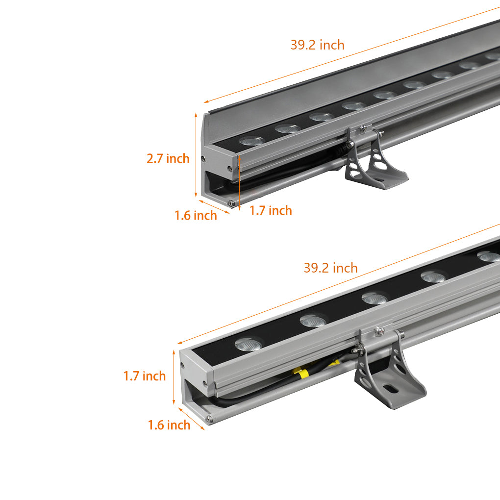 Linear Up LED Outdoor Wall Washer Lights Wall Landscape Lamp with Baffle-Lighom