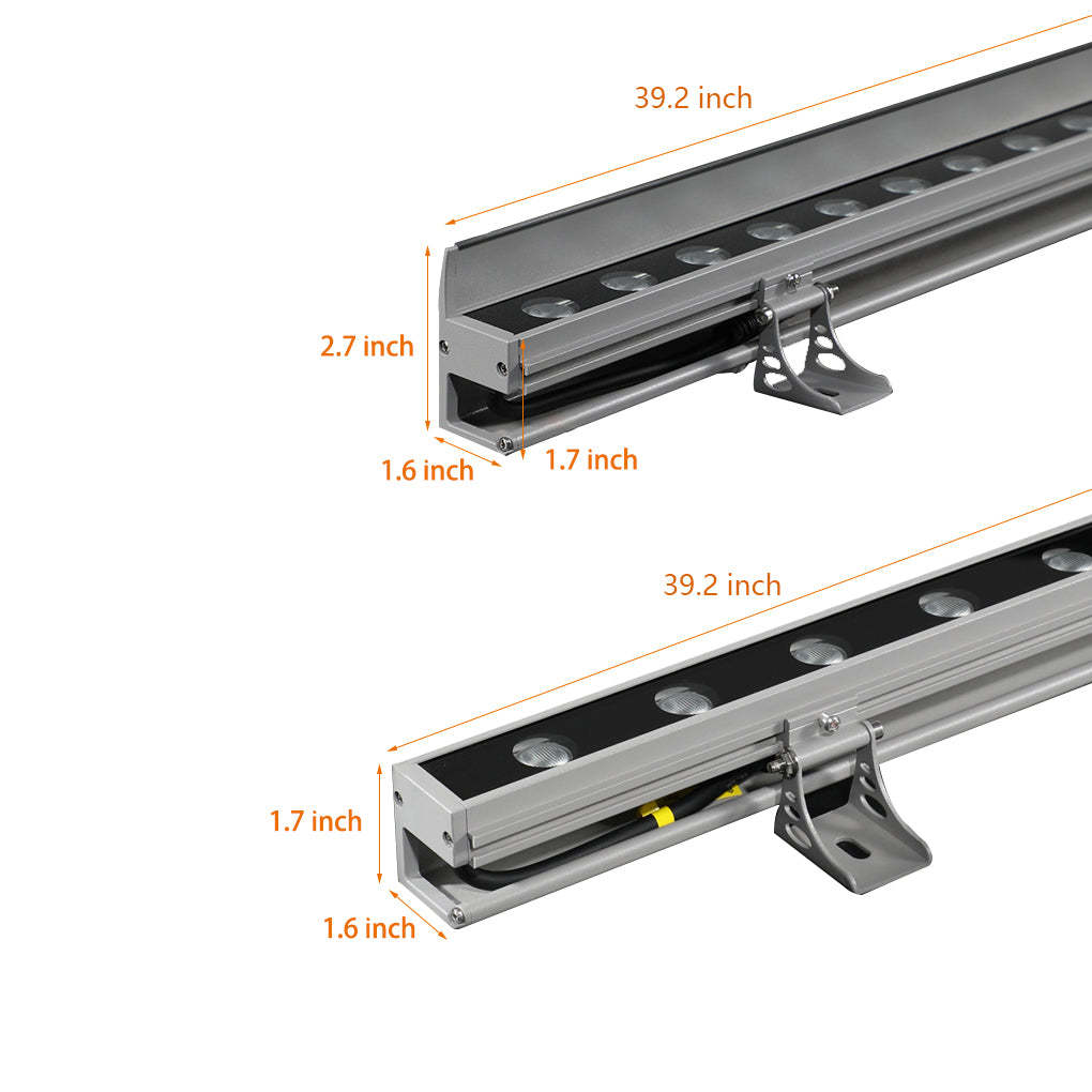 Linear Up LED Outdoor Wall Washer Lights Wall Landscape Lamp with Baffle-Lighom