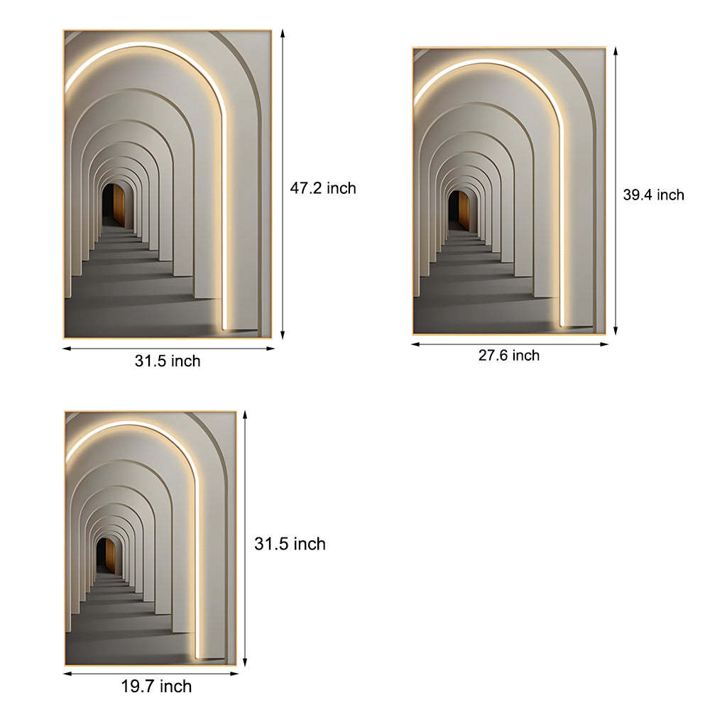 Decorative LED Light Canvas Hanging Painting with Remote-Lighom