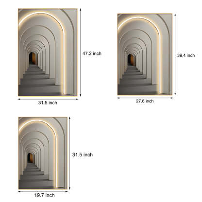 Decorative LED Light Canvas Hanging Painting with Remote-Lighom