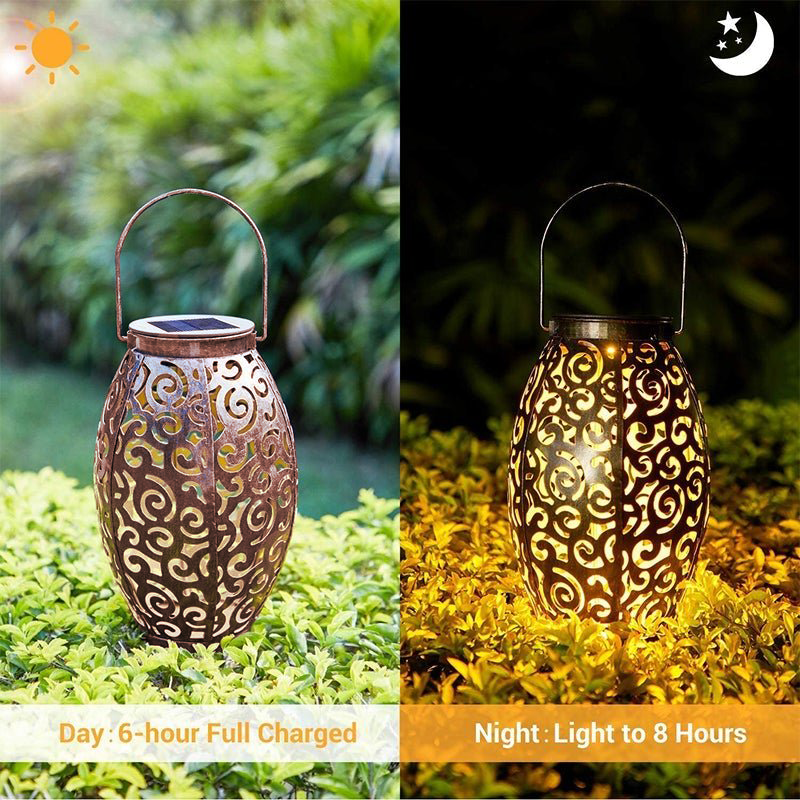 Lighom lantern decor copper outdoor lanterns & lamps for garden — Set of 4