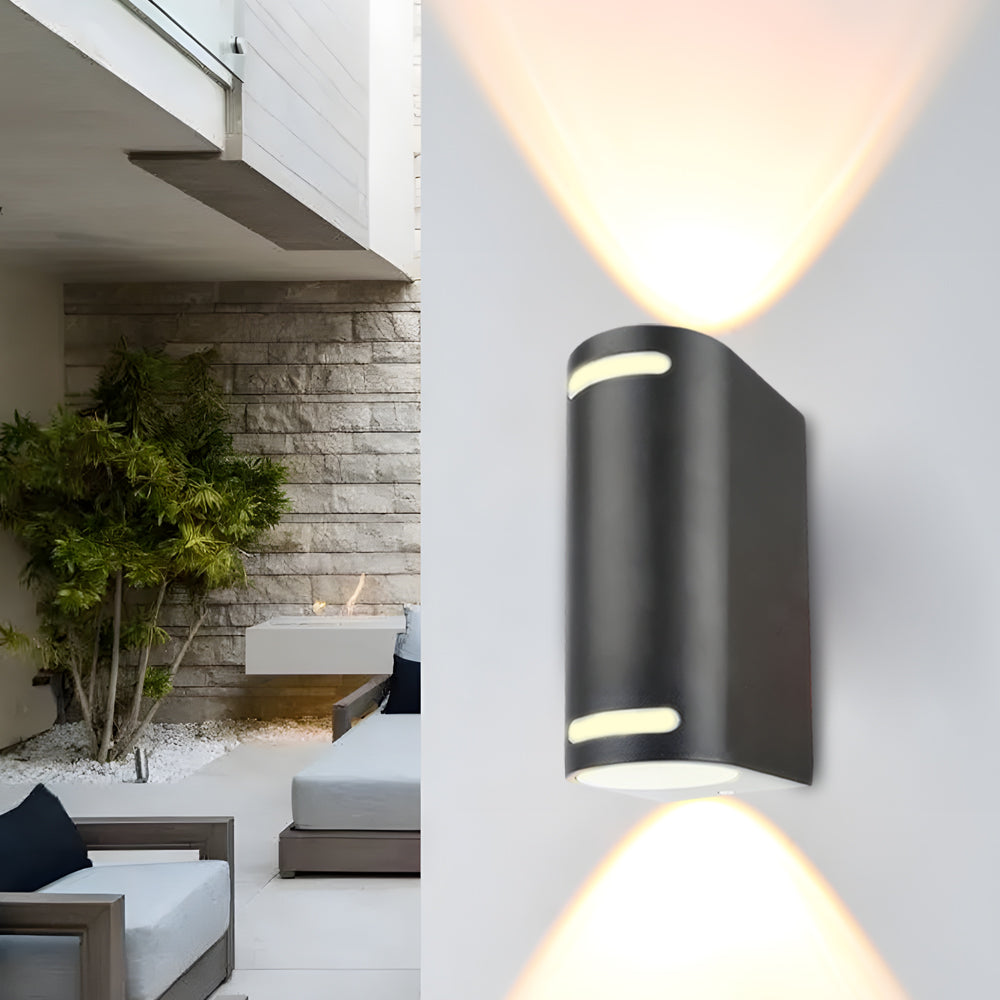 Simple Square Waterproof up and down Lighting LED Outdoor Wall Lights-Lighom