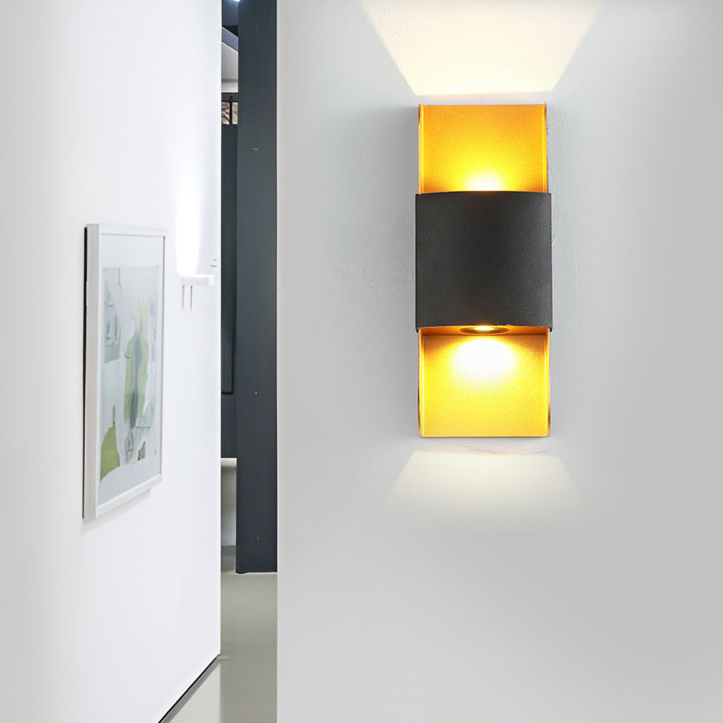 LED Up and Down Lights COB Waterproof Metal Modern Outdoor Wall Lamps-Lighom