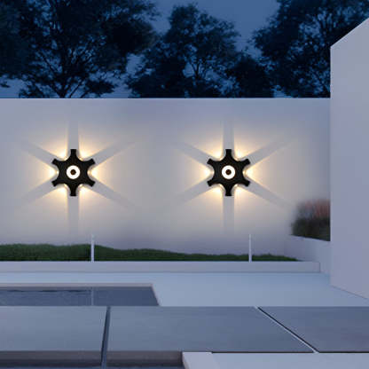 Flower Shaped LED Waterproof Nordic Wall Washer Lights Wall Sconces Lighting-Lighom