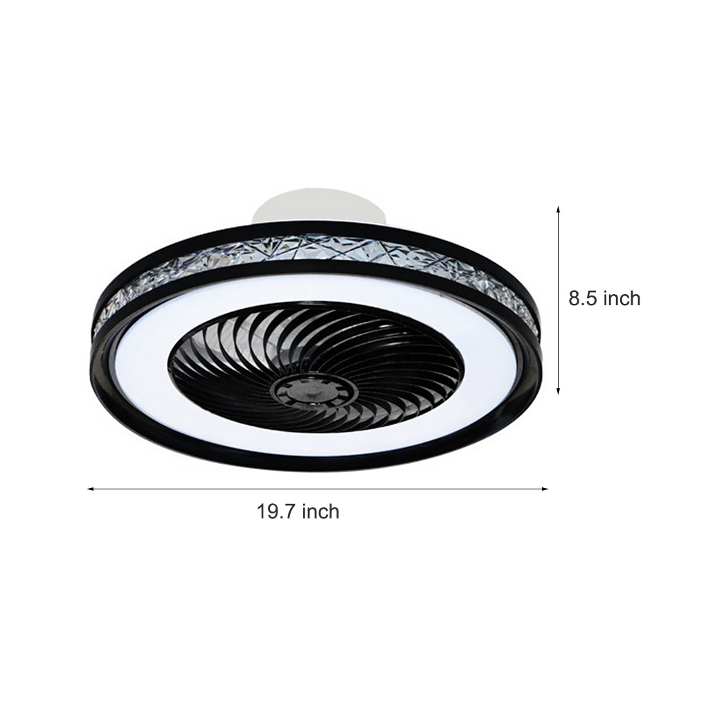 Nordic Minimalist Stepless Dimming Bladeless Ceiling Fan