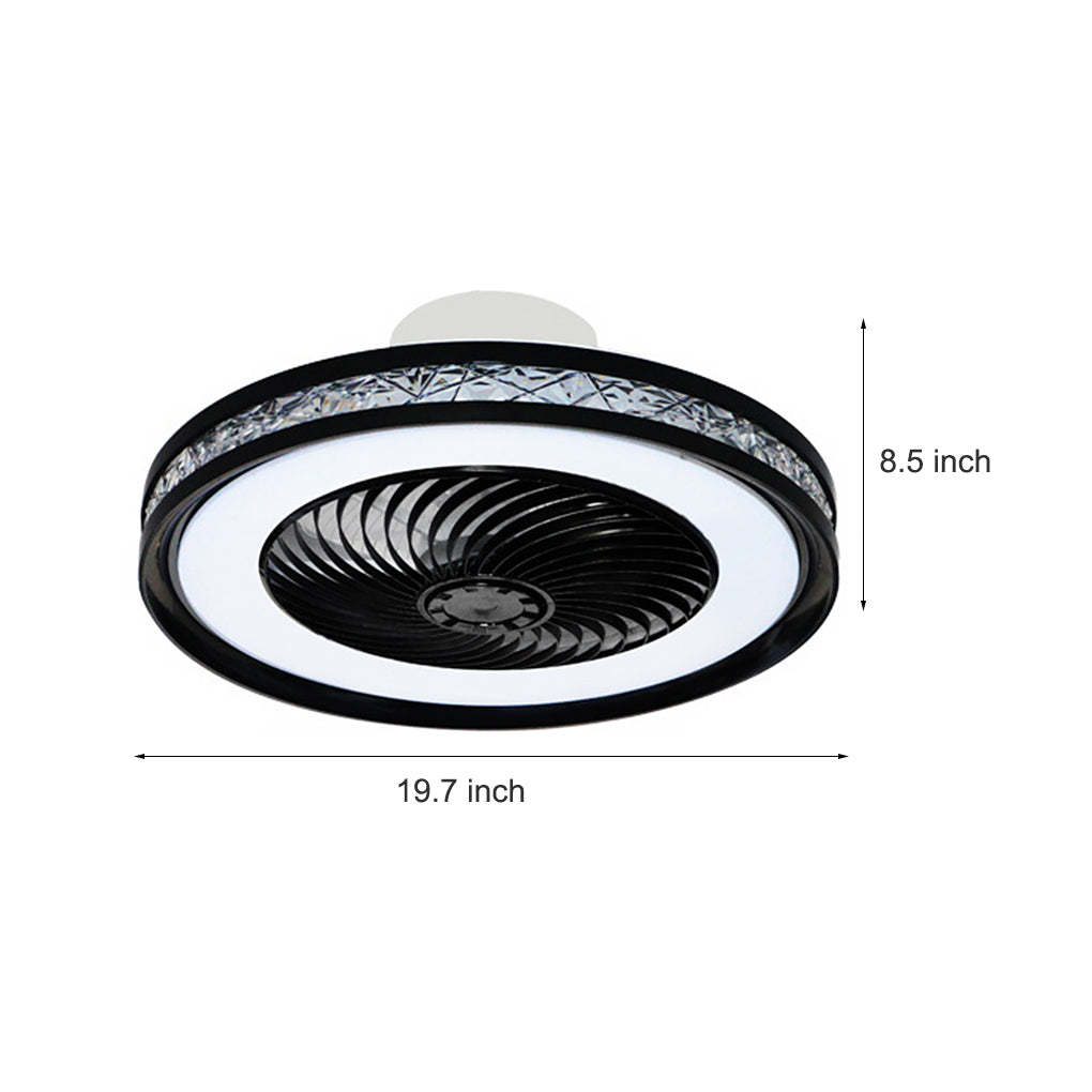 Nordic Minimalist Stepless Dimming Bladeless Ceiling Fan