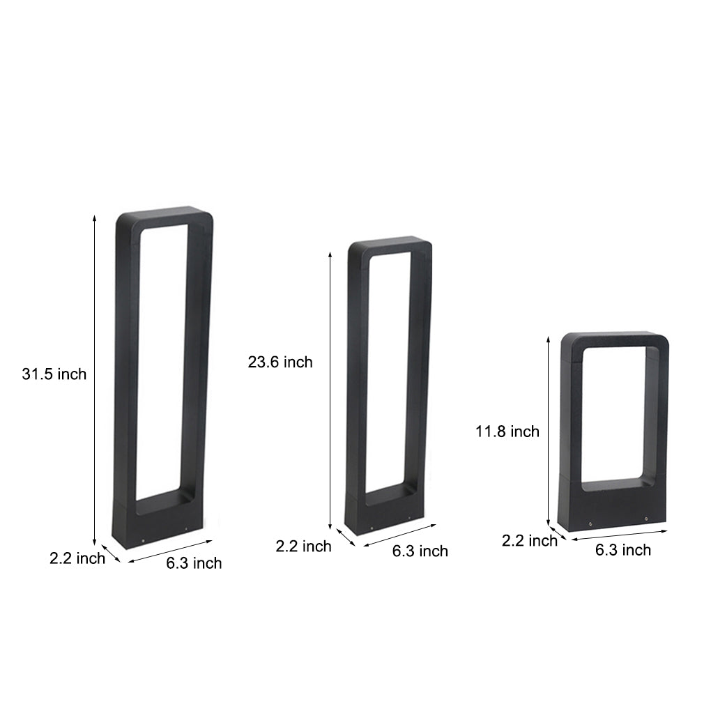 Rectangular COB LED Outdoor Path Lights - Minimalist, Durable & Waterproof-Lighom