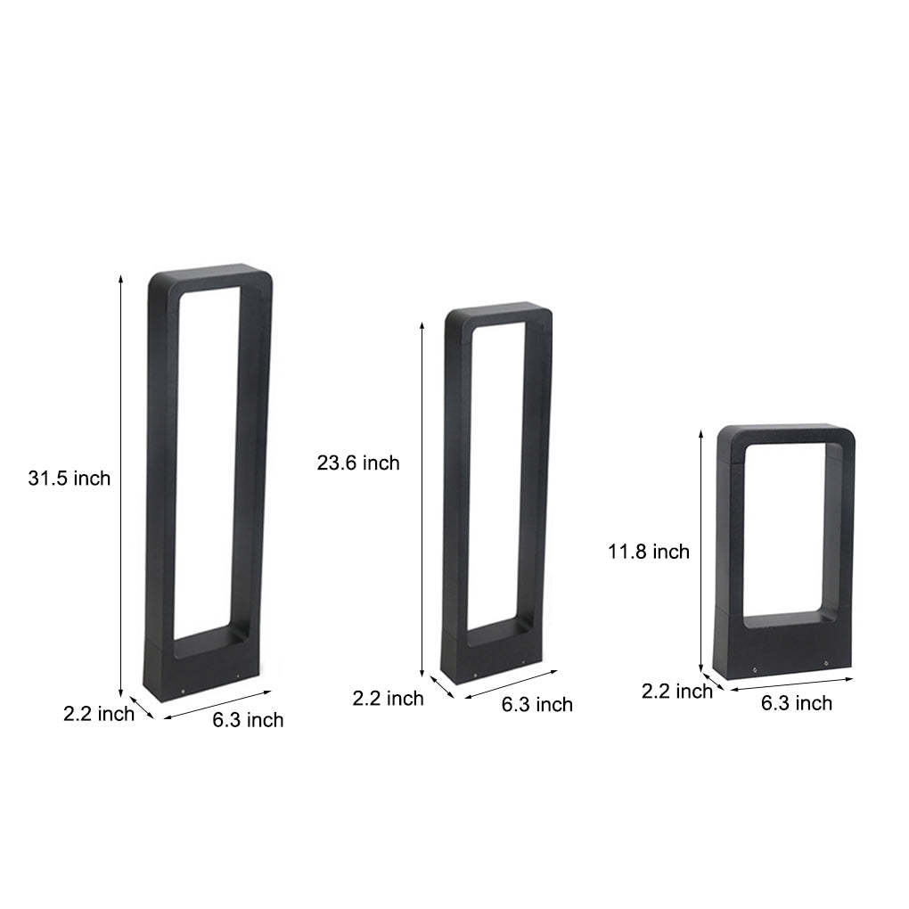 Rectangular COB LED Outdoor Path Lights - Minimalist, Durable & Waterproof-Lighom