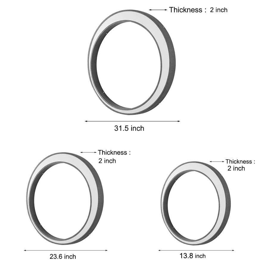 Circular Moon Led Waterproof Ip65 Modern Outdoor Wall Lights Wall Lamp-Lighom