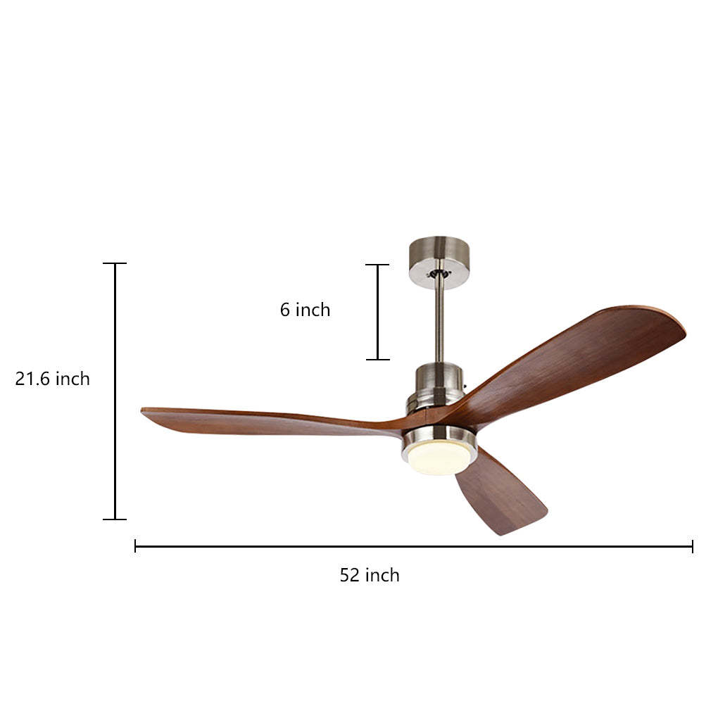 Intelligent Frequency Dimming LED Ceiling Fan with Remote