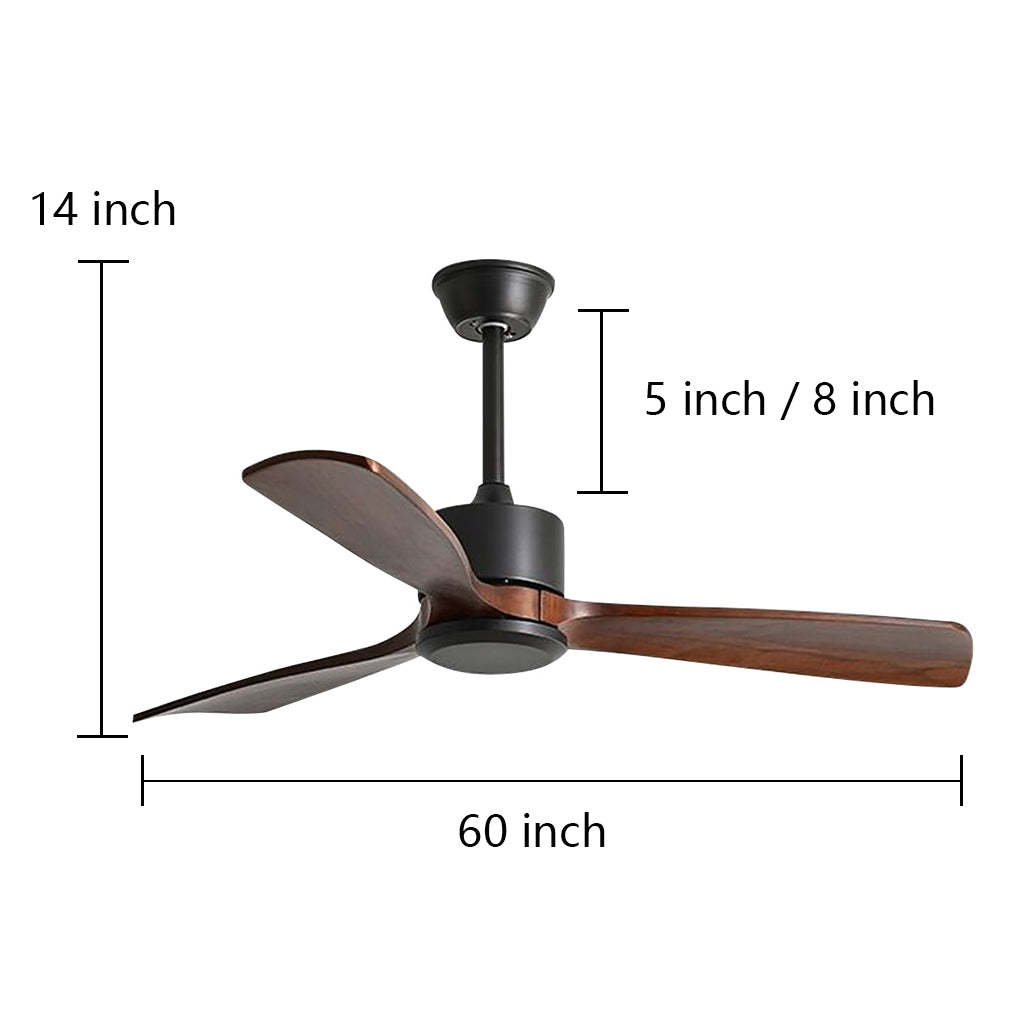 Mute Remote Adjustable Wind Speed Ceiling Fan