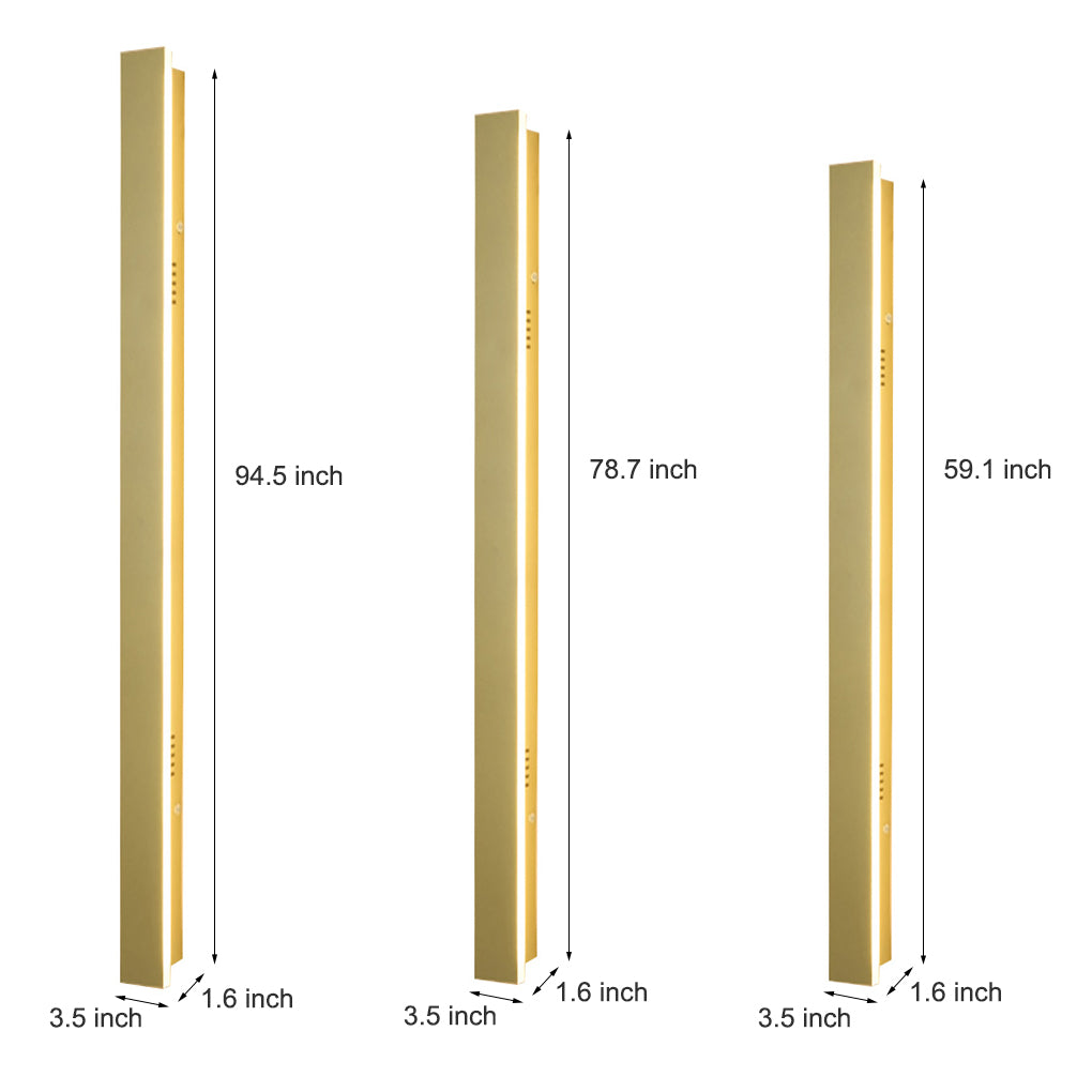 Outdoor Waterproof Rust-proof Minimalist Strip LED Wall Sconces Garden Light-Lighom