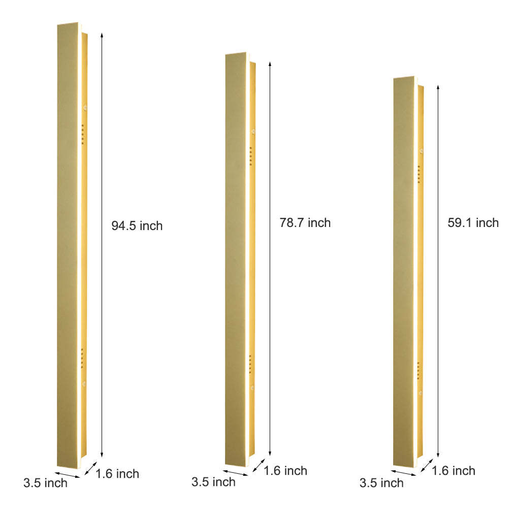 Outdoor Waterproof Rust-proof Minimalist Strip LED Wall Sconces Garden Light-Lighom