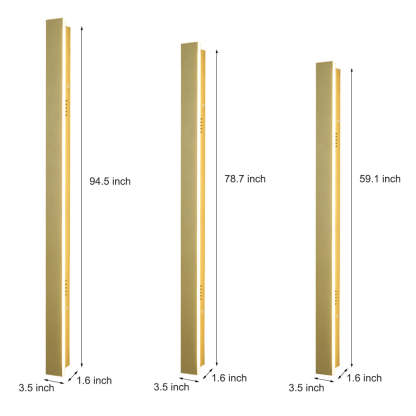 Outdoor Waterproof Rust-proof Minimalist Strip LED Wall Sconces Garden Light-Lighom