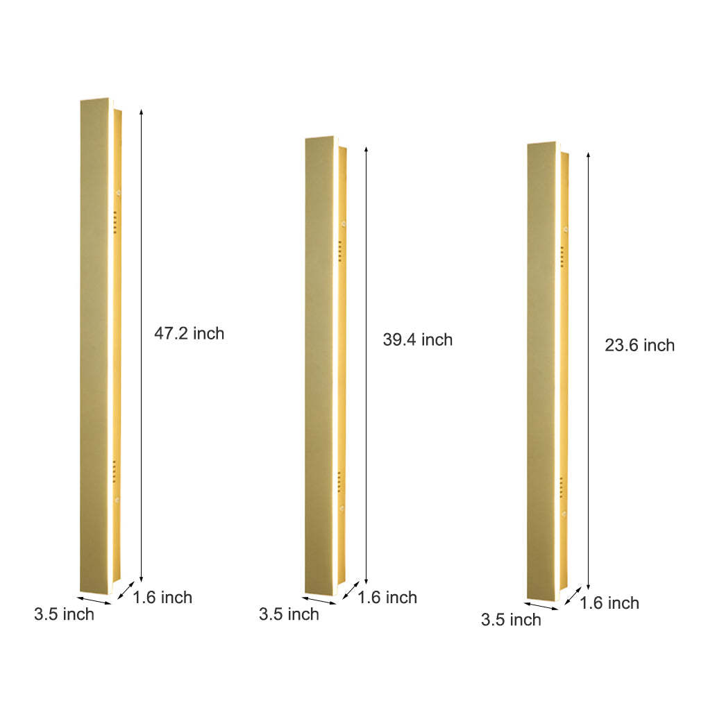 Outdoor Waterproof Rust-proof Minimalist Strip LED Wall Sconces Garden Light-Lighom