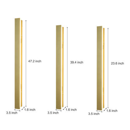 Outdoor Waterproof Rust-proof Minimalist Strip LED Wall Sconces Garden Light-Lighom