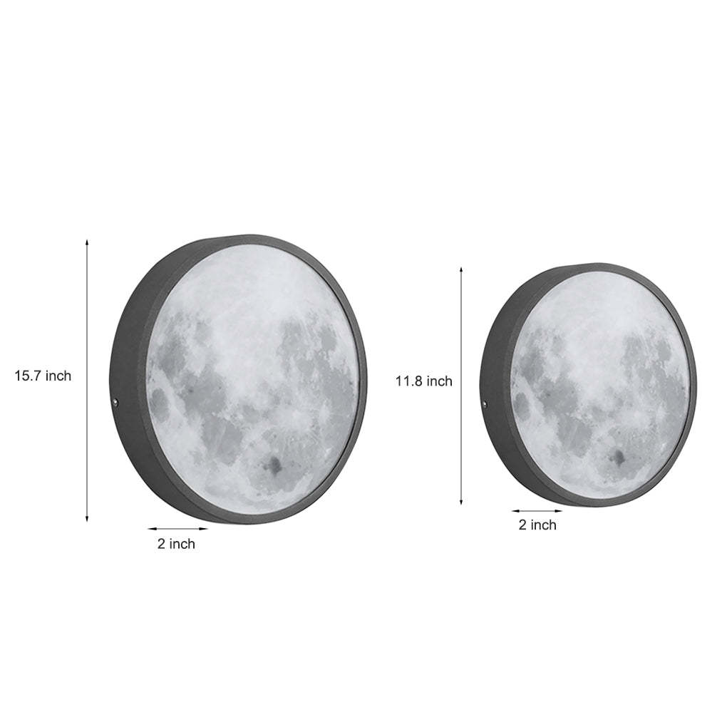 Creative Moon Outdoor Waterproof Garden Light LED Exterior Wall Light-Lighom