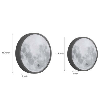 Creative Moon Outdoor Waterproof Garden Light LED Exterior Wall Light-Lighom