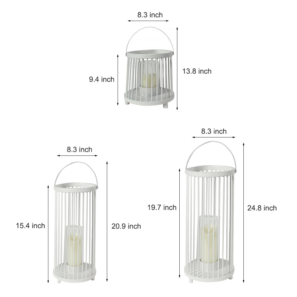 Outdoor Waterproof Garden Light Rechargeable Portable Cage Landscape Lighting with US Plug-Lighom