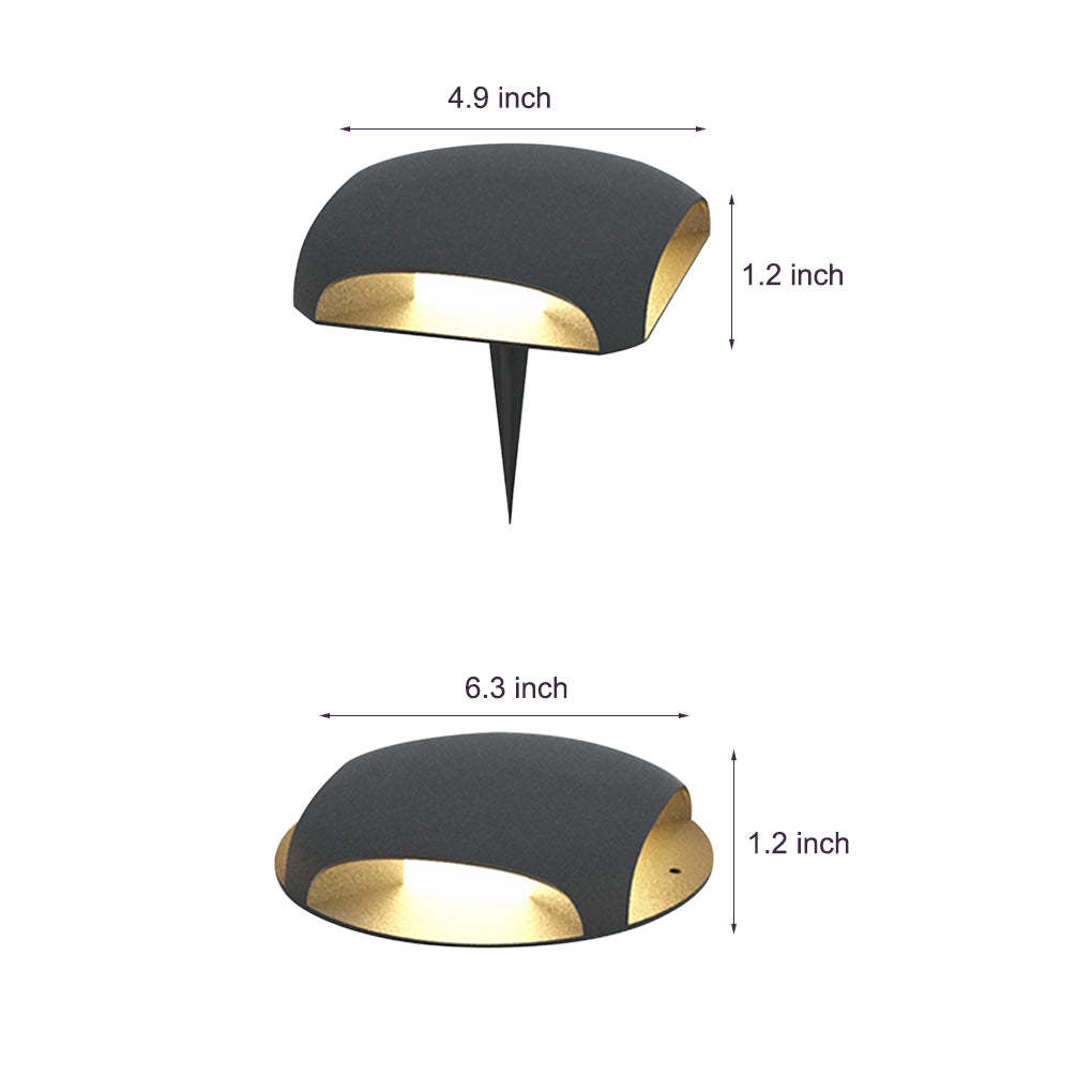 Sleek Side Lighting Outdoor Ground Lamp